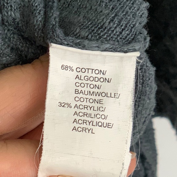 KENSIE | Vintage Gray Batwing Casual Knit Sweater - Picture 4 of 7